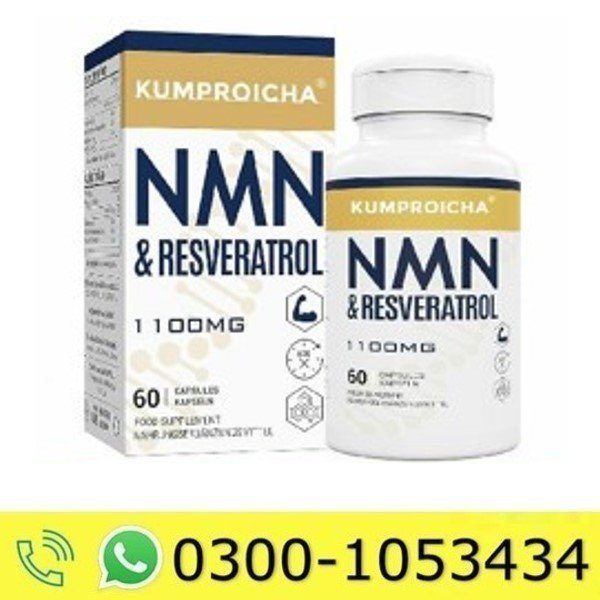 NMN & Resveratrol 60 Capsules 1100mg In Pakistan