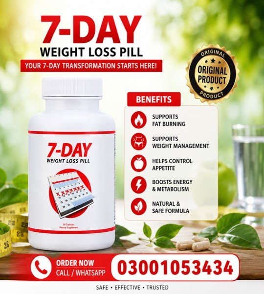7 Day Weight Loss Pills in Pakistan