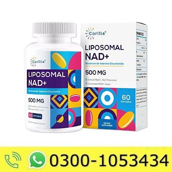 Liposomal NAD 500mg With TMG 250mg Softgels Ni in Pakistan