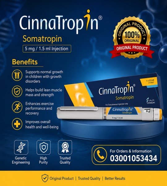 Cinnatropin Somatropin 5mg Injection in Pakistan