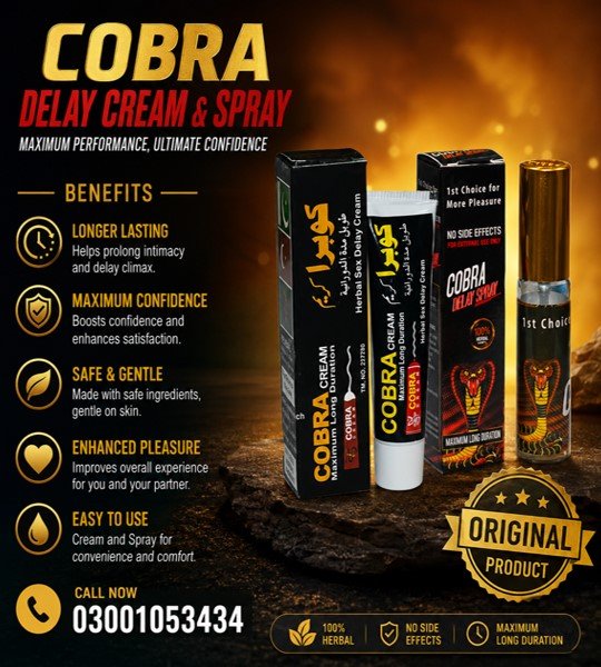 Cobra Long Time Delay Cream in Pakistan