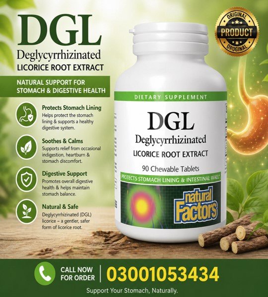 DGL Deglycyrrhizinated Licorice Root Extract Tablets in Pakistan