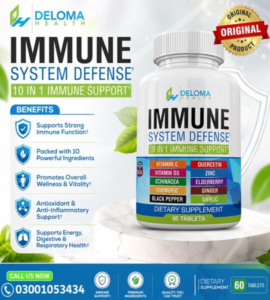 Deloma Health 10 in 1 Immune System Support Tablets in Pakistan