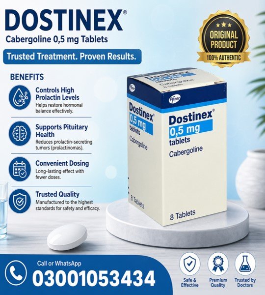 Dostinex 0.5mg Tablets in Pakistan