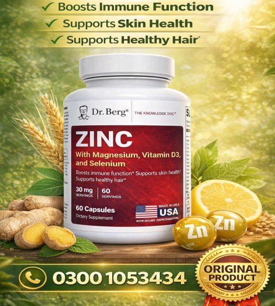 Dr. Berg Zinc 30mg Capsules in Pakistan