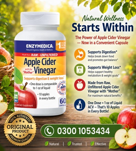 Enzymedica Apple Cider Vinegar Capsules in Pakistan