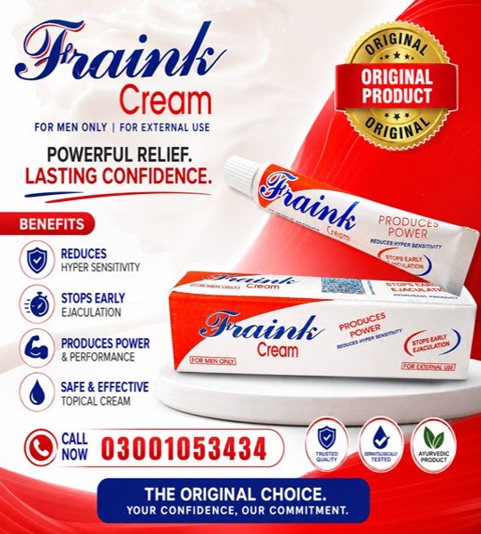 Fraink Men Delay Cream in Pakistan