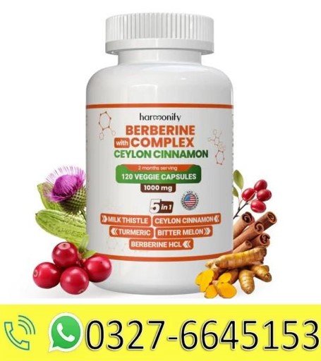 Harmonify Berberine with Ceylon Cinnamon Capsules in Pakistan