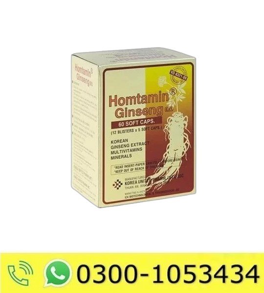 Homtamin ginseng Multivitamin Capsules Price in Pakistan