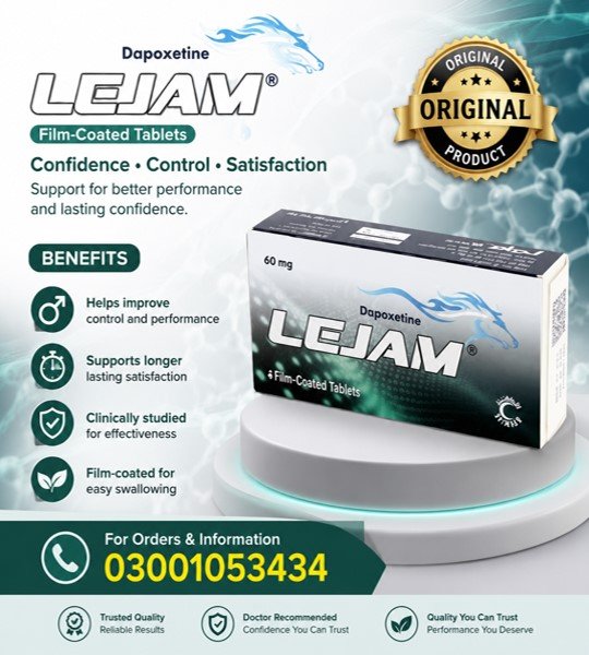 Lejam Dapoxetine 60 Mg in Pakistan