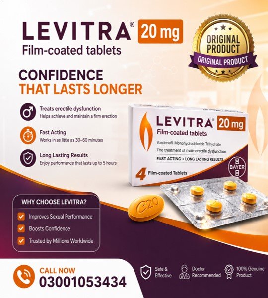 Levitra 20mg Tablet in Pakistan