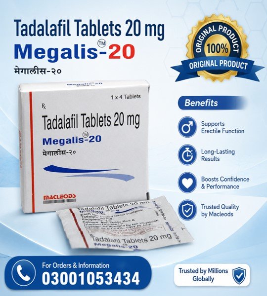 Megalis 20mg Tablets in Pakistan