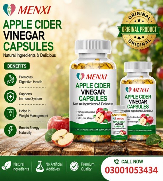 Menxi Brand Apple Cider Vinegar Capsules in Pakistan