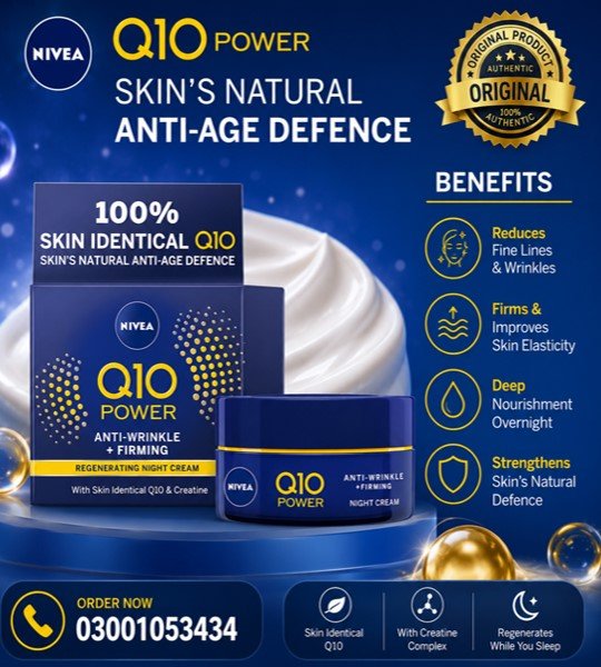 NIVEA Q10 Power Anti Wrinkle Firming Face Cream in Pakistan