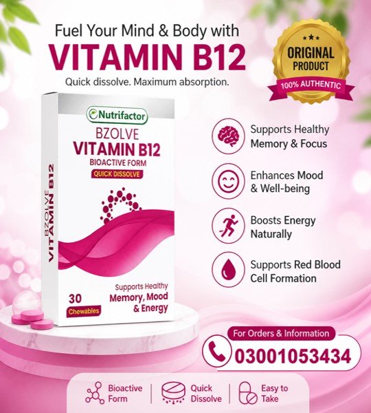 Nutrifactor Bzolve Vitamin B12 in Pakistan