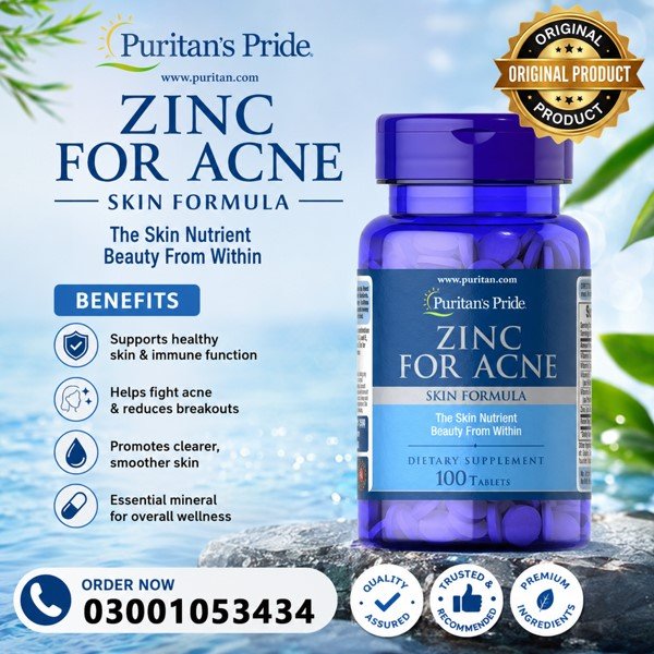 Puritan Pride Zinc For Acne Tablets in Pakistan