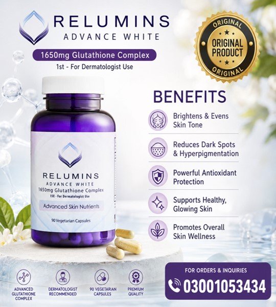 Relumins Advance White 1650mg Glutathione Complex in Pakistan
