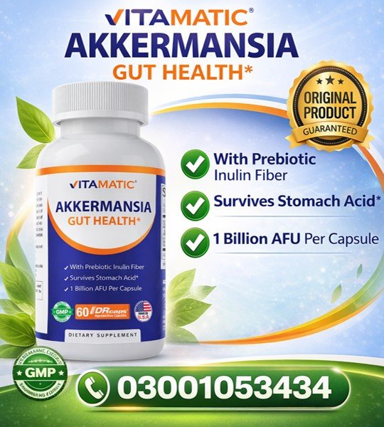  Vitamatic Akkermansia Gut Health Capsule in Pakistan