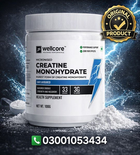 Wellcore Micronised Creatine Monohydrate Capsules in Pakistan